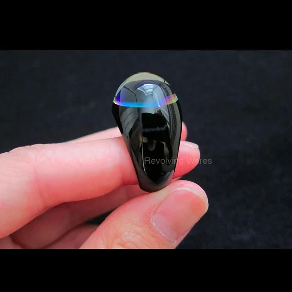 Baccarat Tango Crystal Ring in Black and Gold Bronze Size 6.5 or 52/53 Preowned - Picture 7 of 11